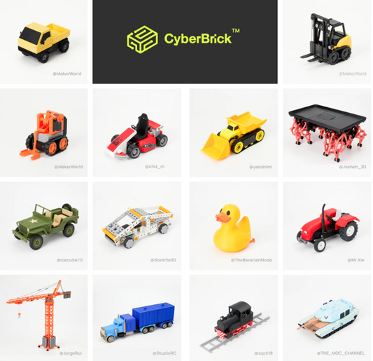 Bambu Lab CyberBrick Ultimate Hardware Kit (2 Vehicles, 2 Remotes)