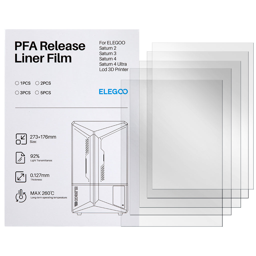 ELEGOO Pellicole PFA Saturn 4 / Ultra, 5 pezzi