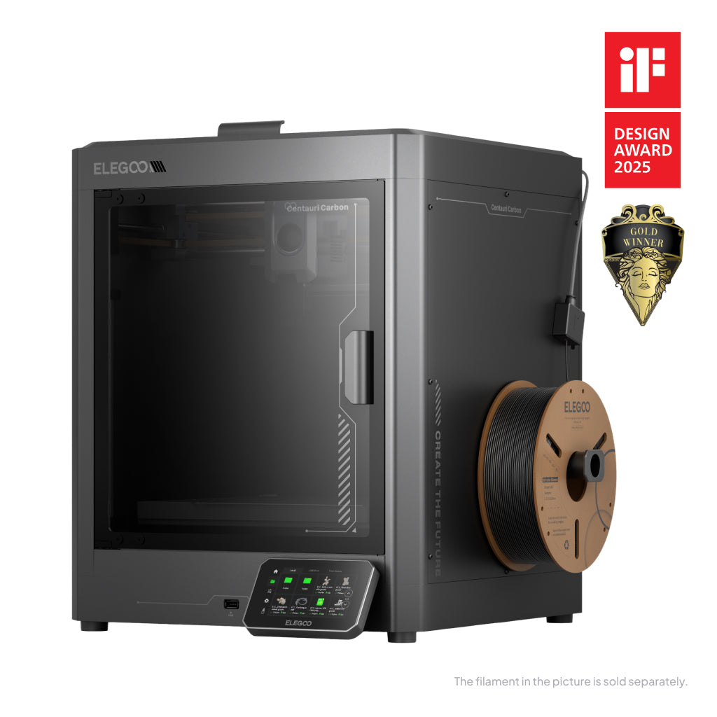 Stampante 3D ELEGOO Centauri Carbon vista frontale