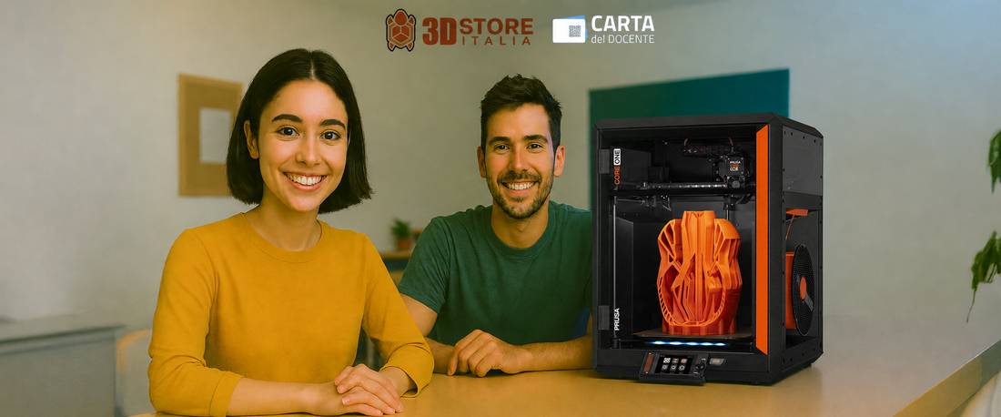 Carta del Docente e stampa 3D per scuole, insegnanti e laboratori didattici