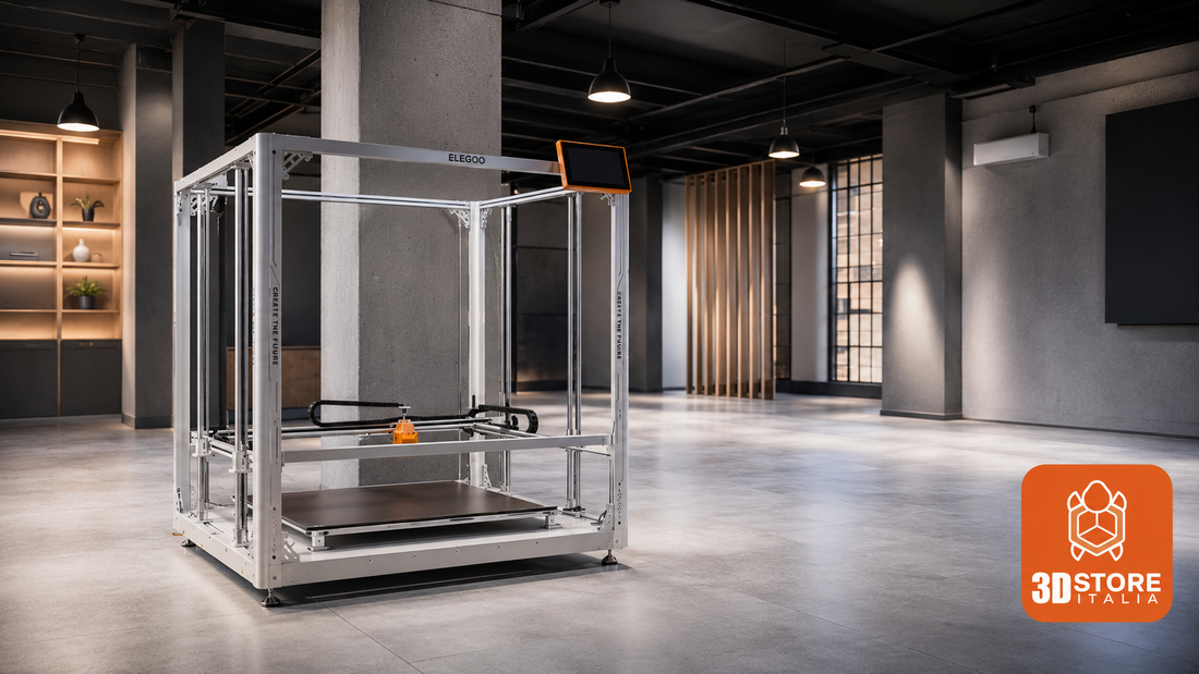 Stampante 3D grande formato Elegoo OrangeStorm Giga per prototipi XXL, arredo, scenografia e produzione professionale