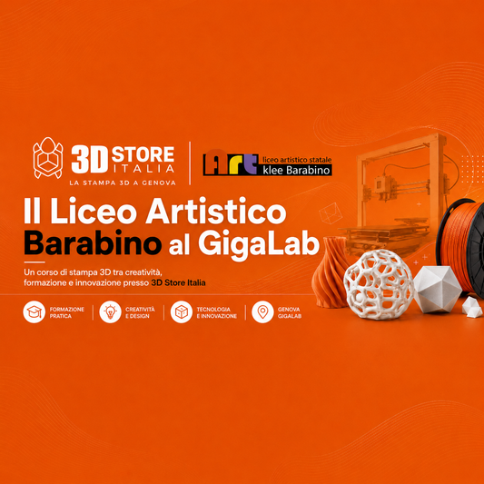 Il Liceo Artistico Klee Barabino visita il GigaLab di 3DStoreItalia: creatività e stampa 3D si incontrano a Genova