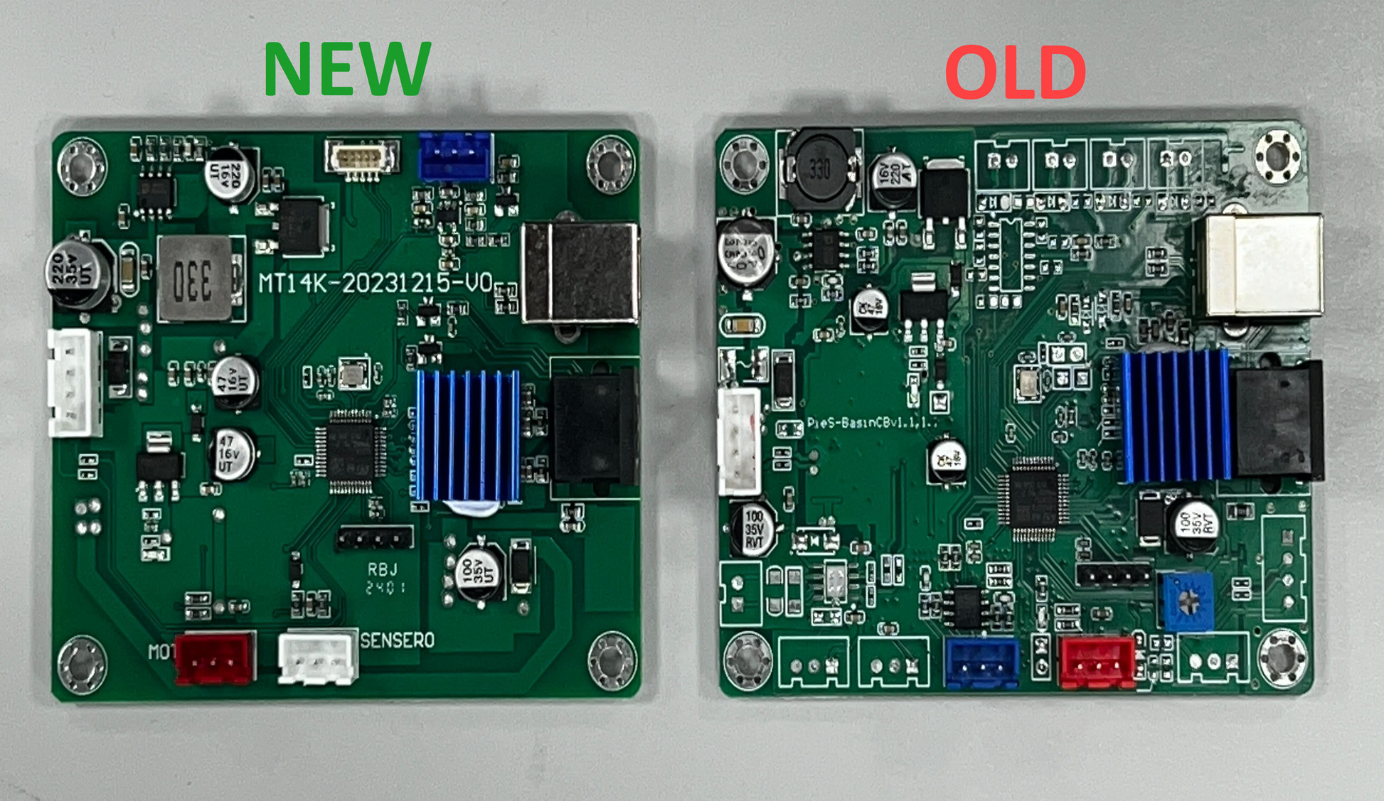 Confronto ufficiale tra la nuova e la precedente scheda Auto-Feeder della Sonic Mega 8K S