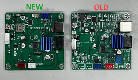 Confronto ufficiale tra la nuova e la precedente scheda Auto-Feeder della Sonic Mega 8K S