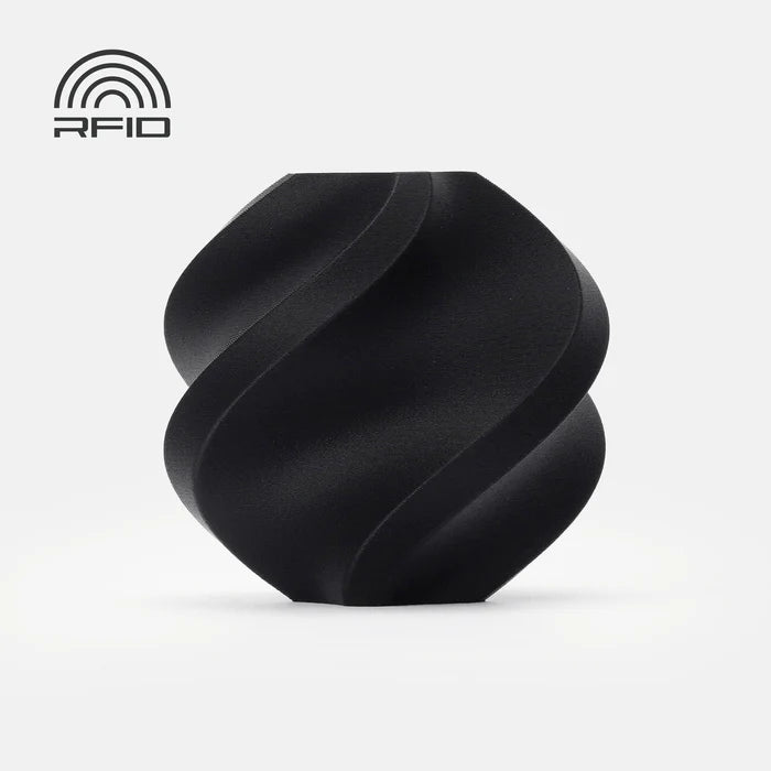 Filamento PLA-CF Bambu Lab: rigidità superiore, finitura opaca e facile stampa. Ideale per prototipi funzionali e design. Compatibile con X1, P1, A1 e AMS.