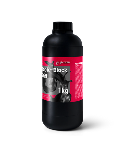 Flacone Phrozen Rock-Black Stiff da 1 kg in vista laterale