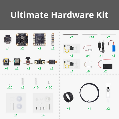 Kit Hardware Bambu Lab CyberBrick Ultimate per 2 Veicoli e 2 Telecomandi