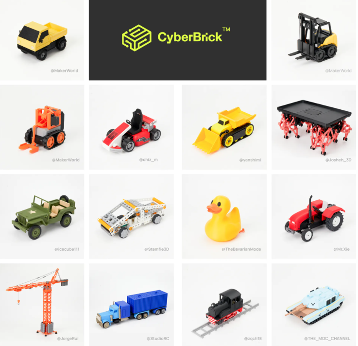 Kit Hardware Bambu Lab CyberBrick Beginner per 1 Veicolo e 1 Telecomando