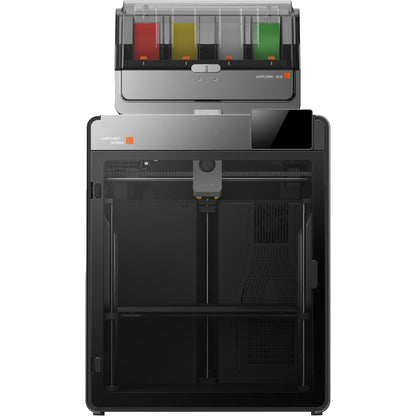 Anycubic Kobra S1 Max Combo, vista frontale con ACE 2 Pro e piano di stampa