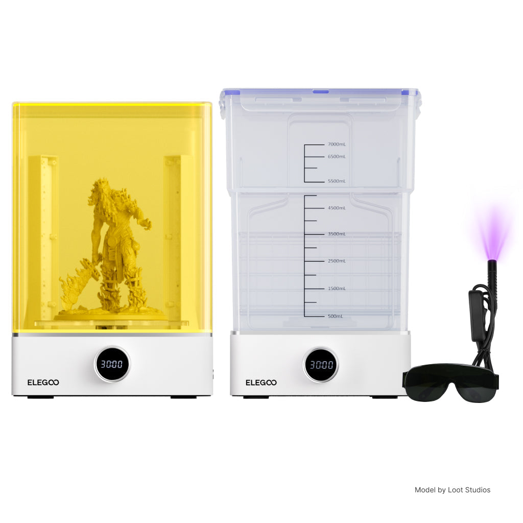 ELEGOO Mercury XS Bundle, Lavaggio e polimerizzazione