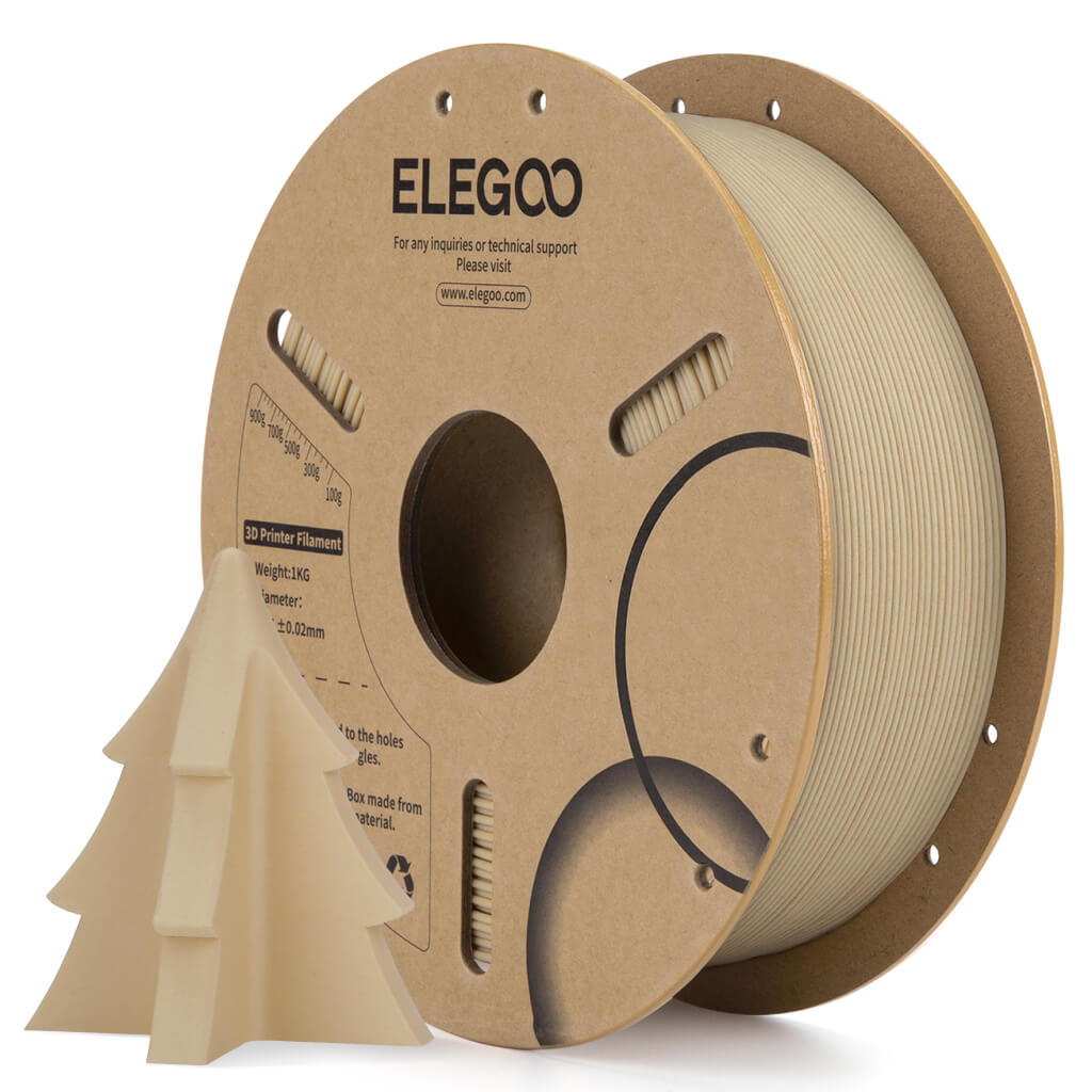 ELEGOO PLA Wood Oak Wood/Light Brown, confezione da 1 kg