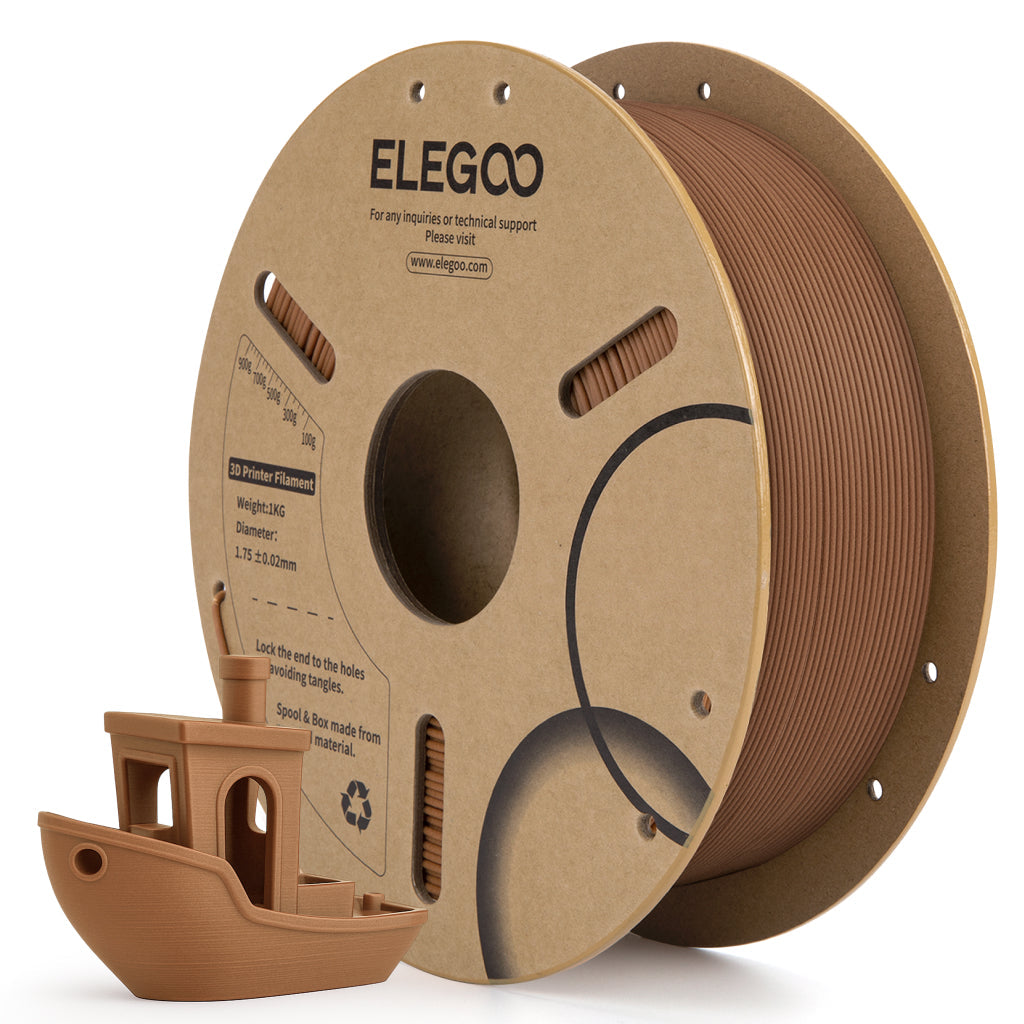ELEGOO PLA Wood Medium Brown, confezione da 1 kg