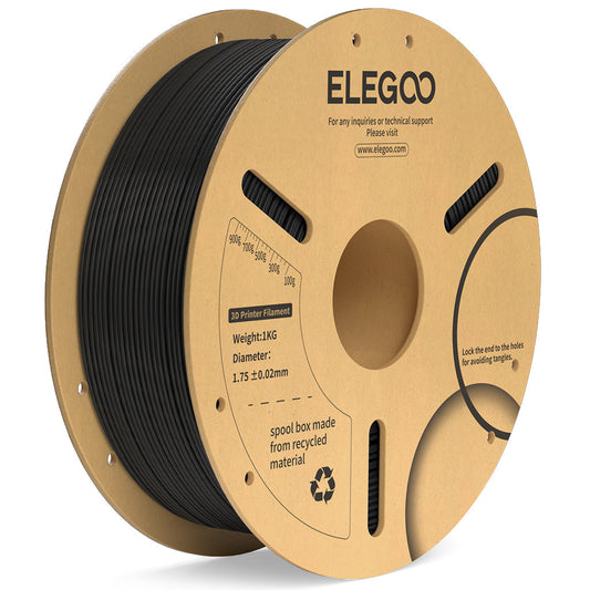 ELEGOO PLA+ Black, confezione da 1 kg