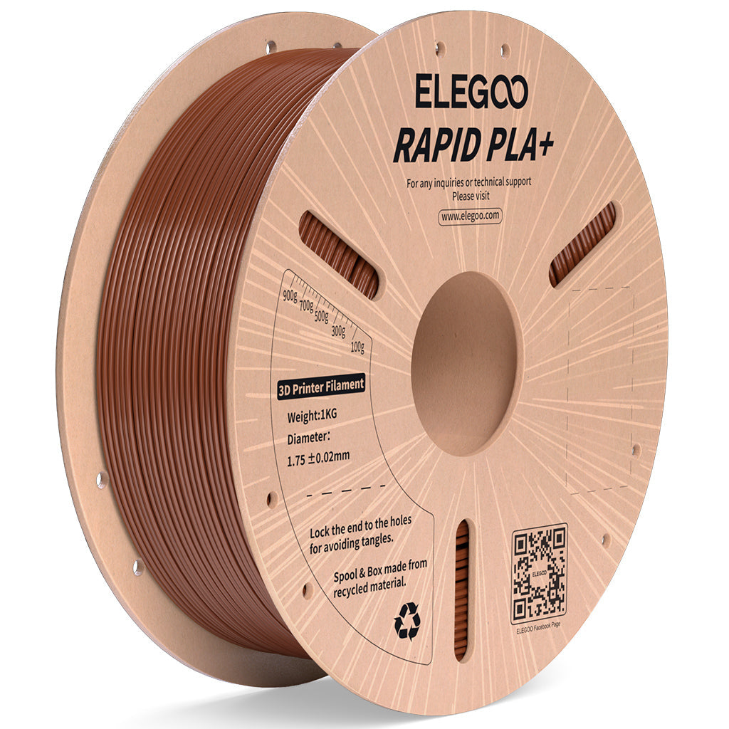 ELEGOO Rapid PLA+ Brown, confezione da 1 kg