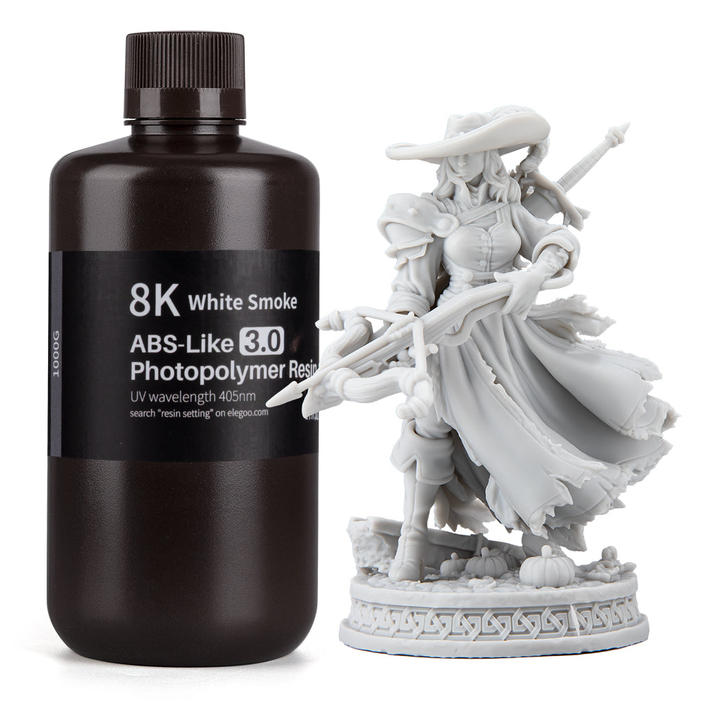 ELEGOO 8K ABS-like V3.0 White Smoke, confezione da 1 kg