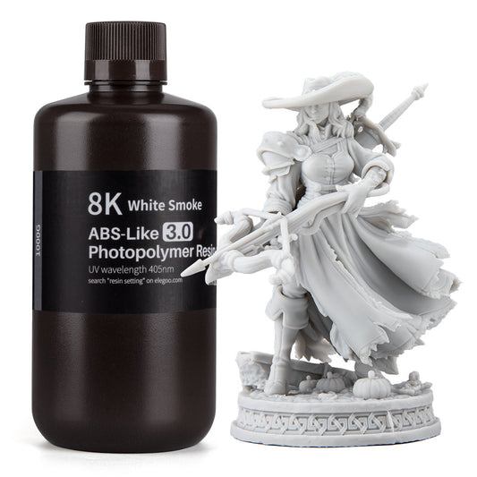 ELEGOO 8K ABS-like V3.0 White Smoke, confezione da 1 kg