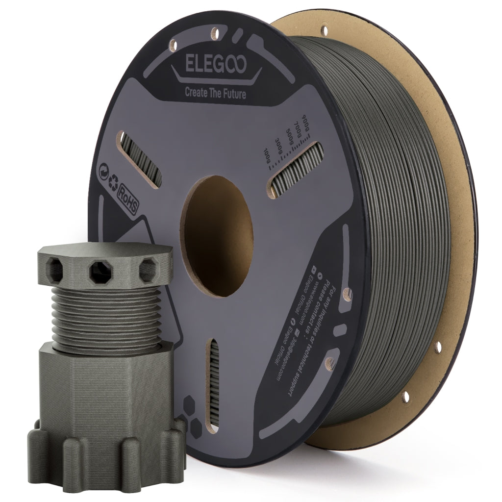 Filamento ELEGOO PETG-CF grigio rinforzato con fibra di carbonio