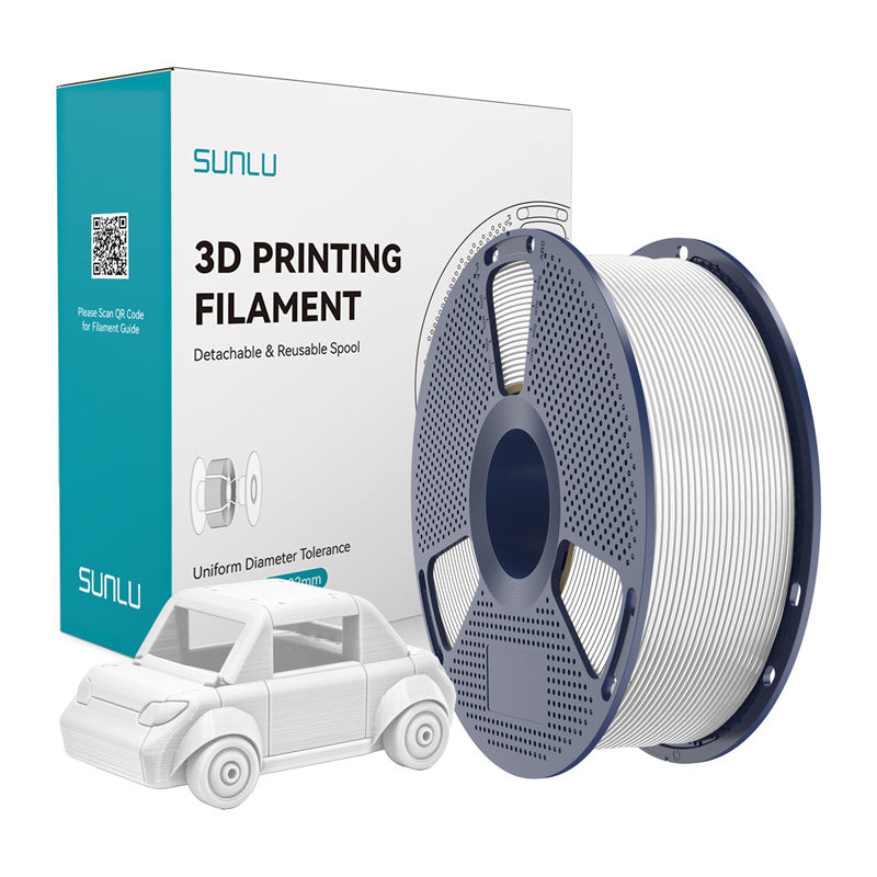 SUNLU PETG Bianco filamento 1,75 mm 1 kg